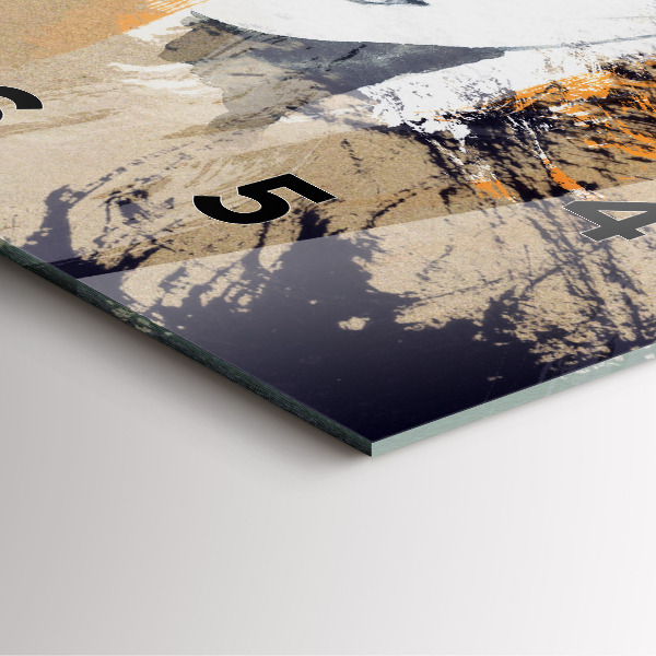 Reloj de pared cuadrado Retrato de mujer abstracto