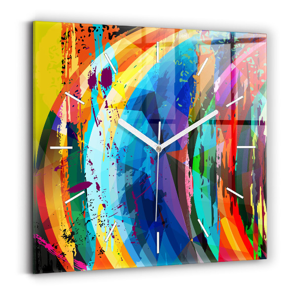 Reloj cuadrado Fondo abstracto