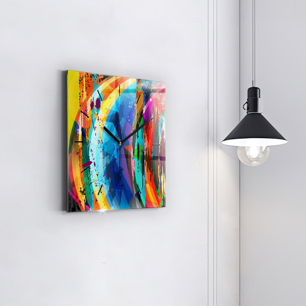 Reloj cuadrado Fondo abstracto