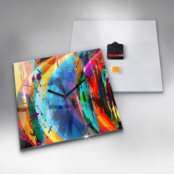 Reloj cuadrado Fondo abstracto