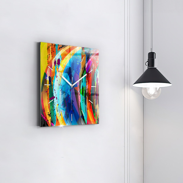 Reloj cuadrado Fondo abstracto