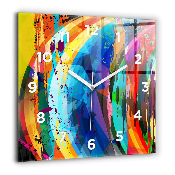 Reloj cuadrado Fondo abstracto