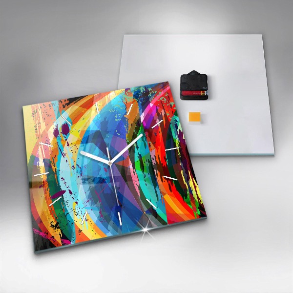 Reloj cuadrado Fondo abstracto