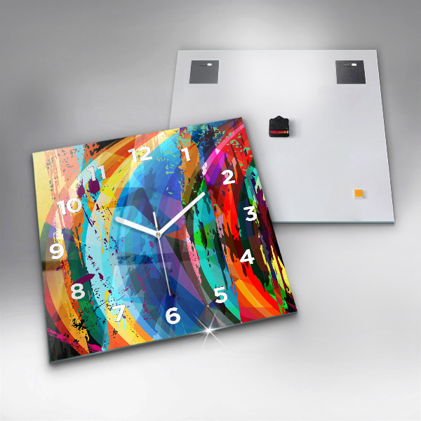 Reloj cuadrado Fondo abstracto