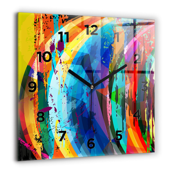 Reloj cuadrado Fondo abstracto