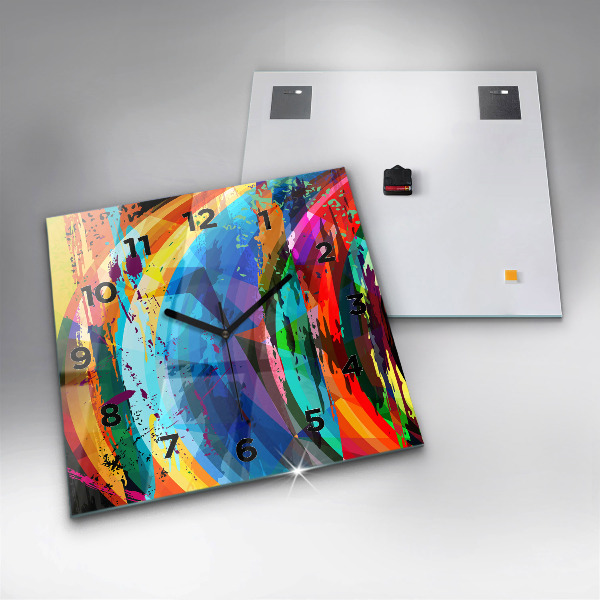 Reloj cuadrado Fondo abstracto