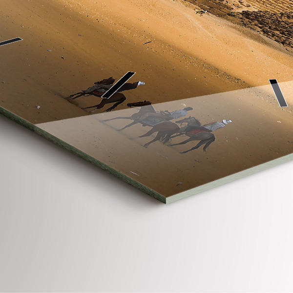 Reloj cuadrado Pirámides y puesta de sol