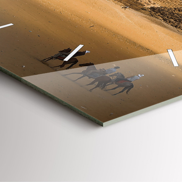 Reloj cuadrado Pirámides y puesta de sol