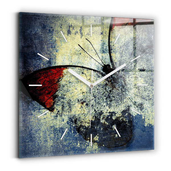 Reloj cuadrado Mariposa estilo vintage