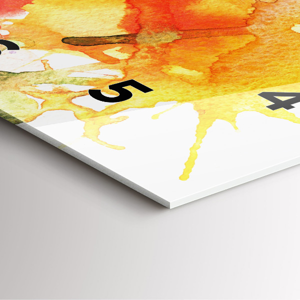 Reloj de pared cuadrado Retrato colorido de una mujer