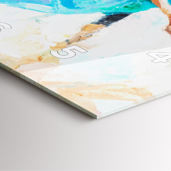 Reloj cuadrado Preparación de una bailarina