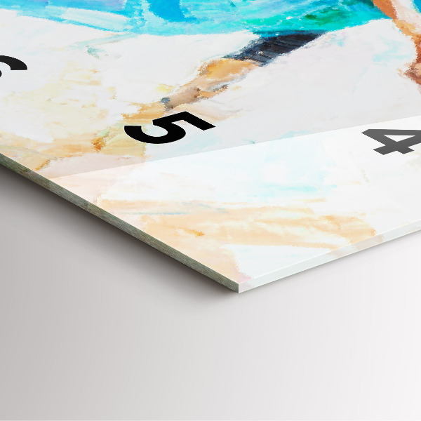 Reloj cuadrado Preparación de una bailarina