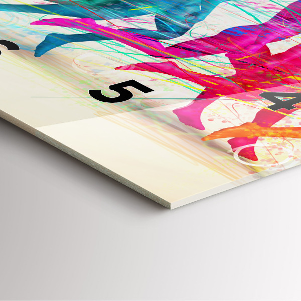 Reloj cuadrado Gente colorida