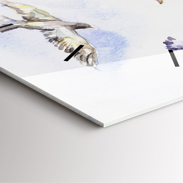 Reloj de pared cuadrado Pájaros volando