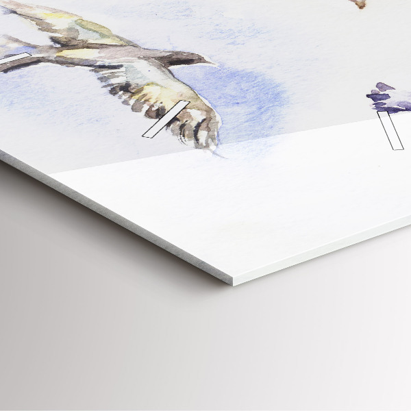 Reloj de pared cuadrado Pájaros volando