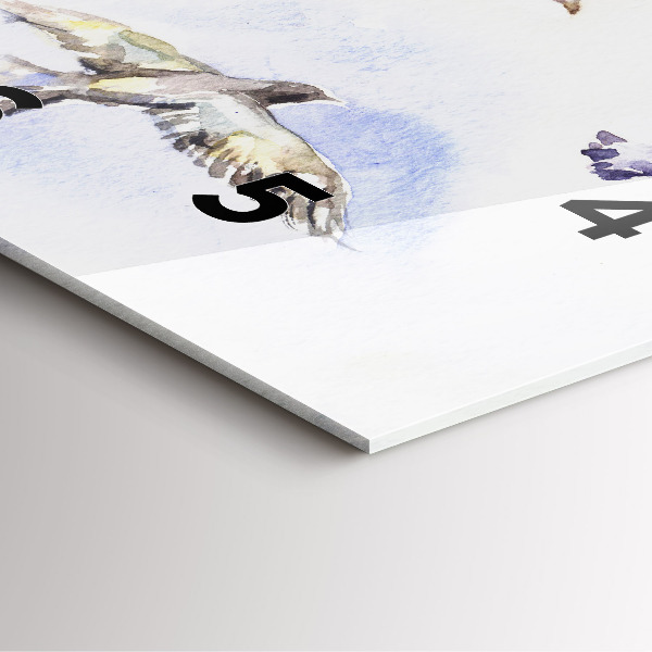 Reloj de pared cuadrado Pájaros volando