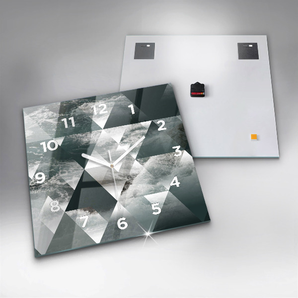 Reloj cuadrado Olas marinas abstracto