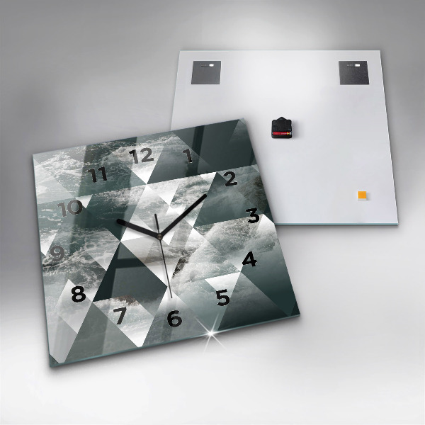 Reloj cuadrado Olas marinas abstracto