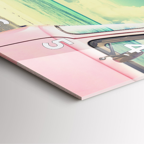 Reloj cuadrado Coche con tabla de surf