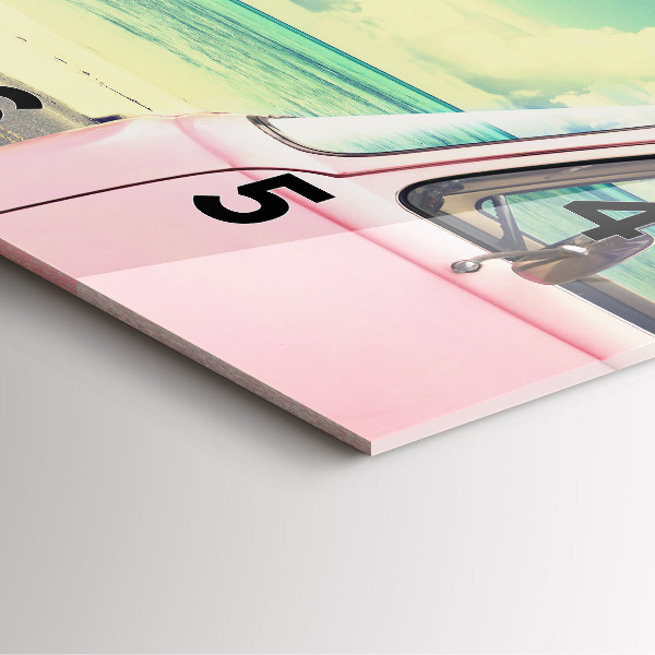 Reloj cuadrado Coche con tabla de surf