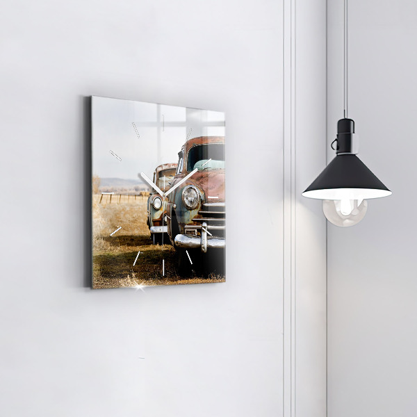 Reloj de pared cuadrado Coches antiguos