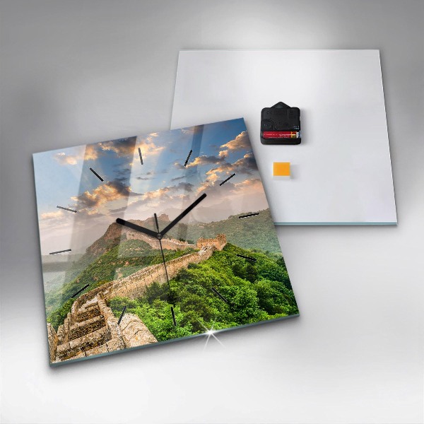 Reloj de pared cuadrado Gran Muralla China