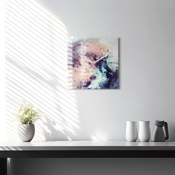 Reloj de pared cuadrado Imagen abstracta