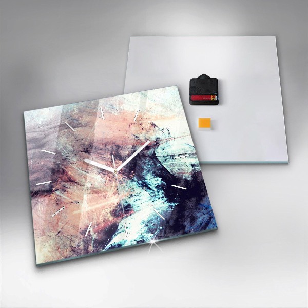 Reloj de pared cuadrado Imagen abstracta