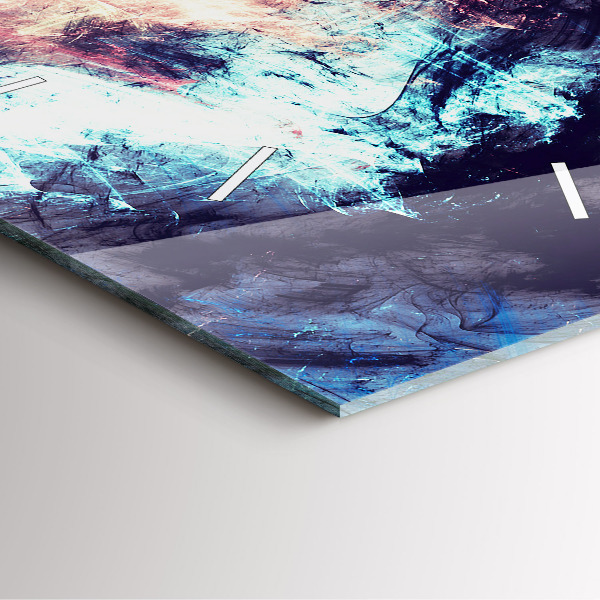 Reloj de pared cuadrado Imagen abstracta