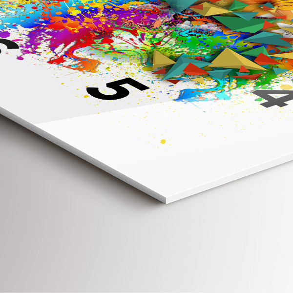 Reloj de pared cuadrado Armonía floral con mariposas