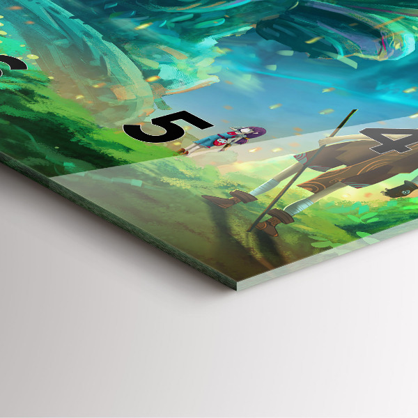 Reloj cuadrado Niños en un bosque de cuento