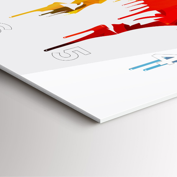 Reloj de pared cuadrado Elefante pintado de colores