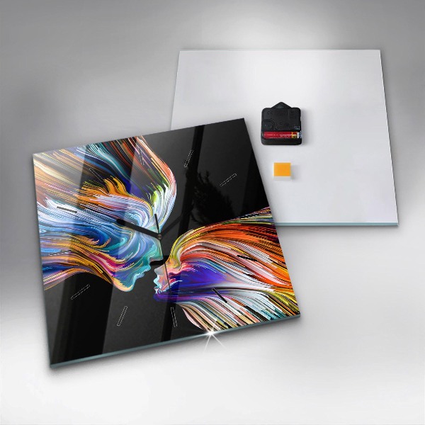 Reloj de pared cuadrado Arte emocional