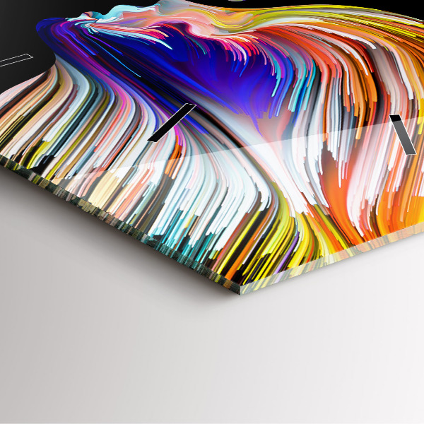 Reloj de pared cuadrado Arte emocional