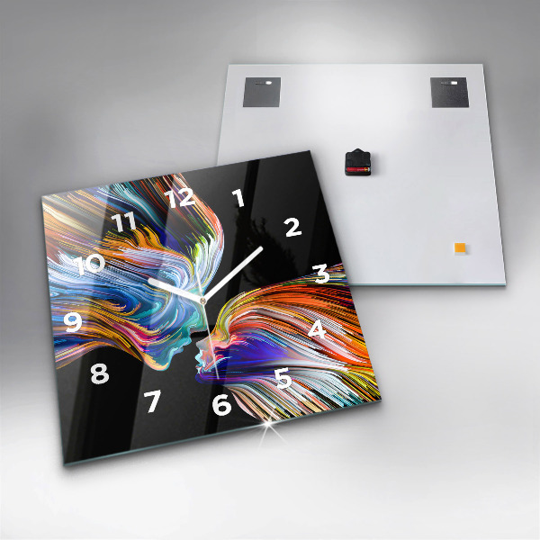 Reloj de pared cuadrado Arte emocional