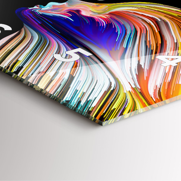 Reloj de pared cuadrado Arte emocional