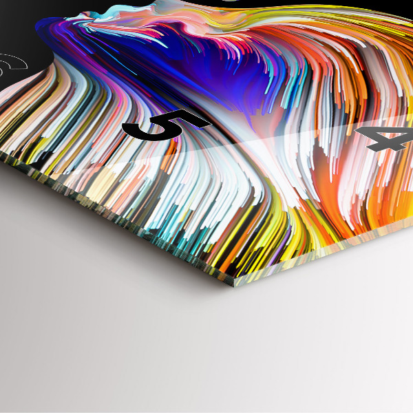 Reloj de pared cuadrado Arte emocional