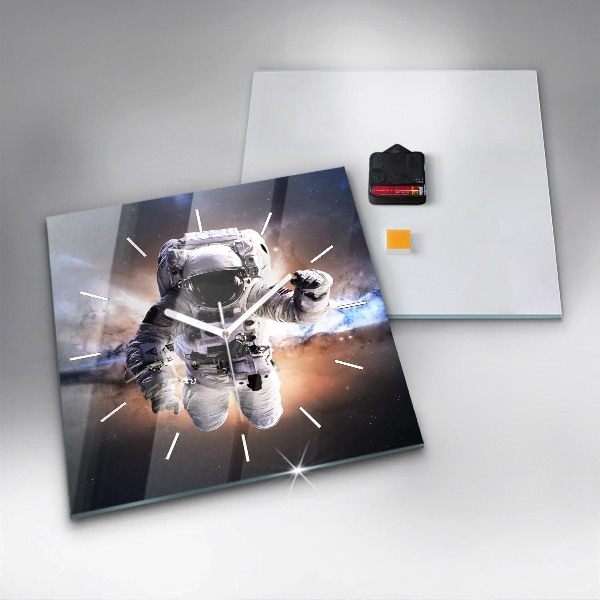 Reloj cuadrado Astronauta en el espacio