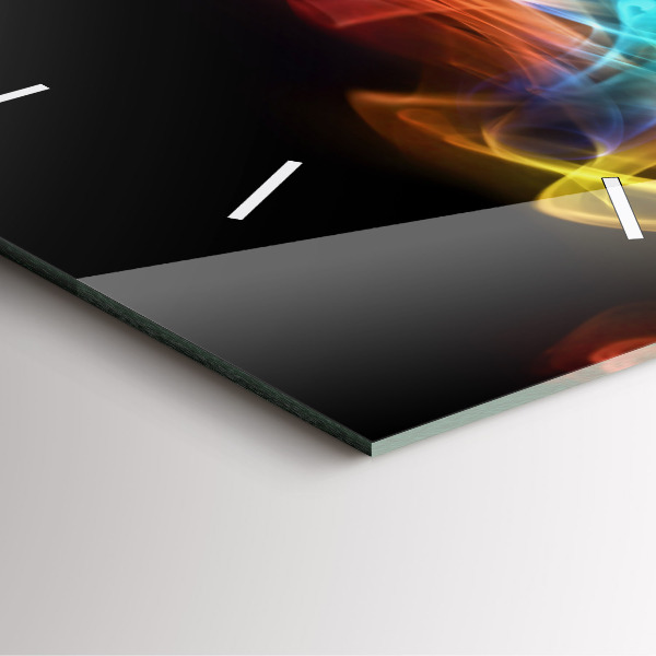 Reloj de pared cuadrado Líneas abstractas de colores