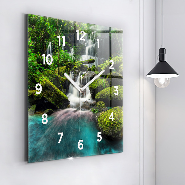 Reloj de pared cuadrado Cascada Tailandia