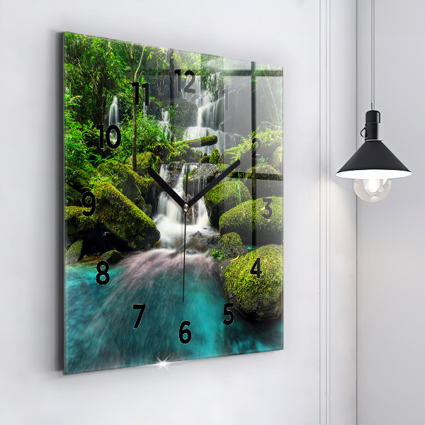 Reloj de pared cuadrado Cascada Tailandia