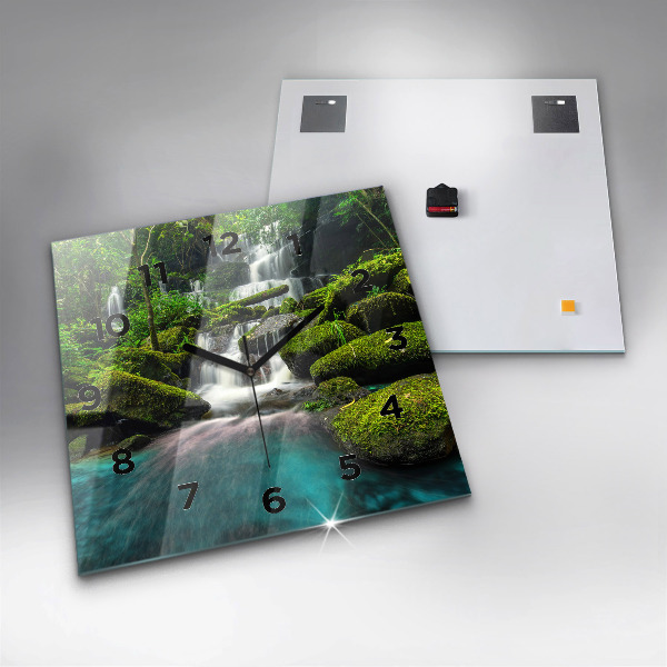 Reloj de pared cuadrado Cascada Tailandia
