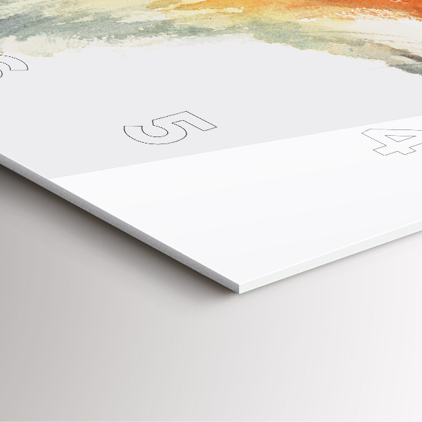 Reloj cuadrado Acuarela joven zorro