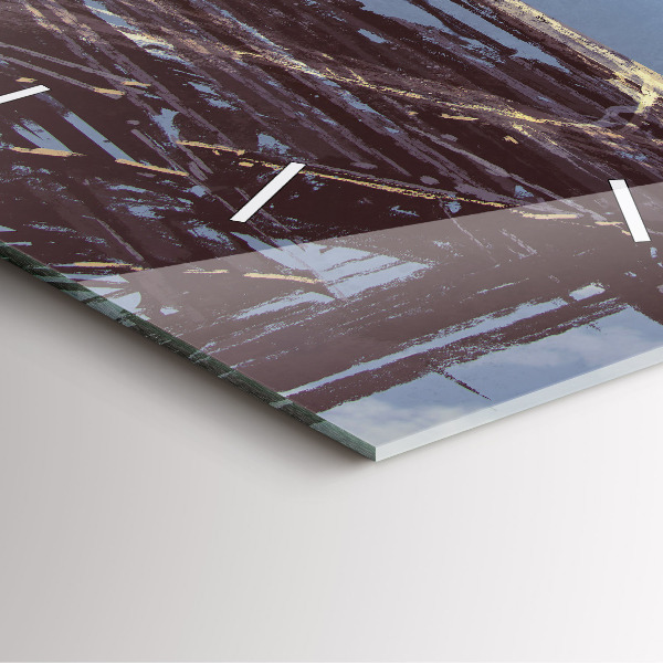 Reloj de pared cuadrado Ángel en bicicleta