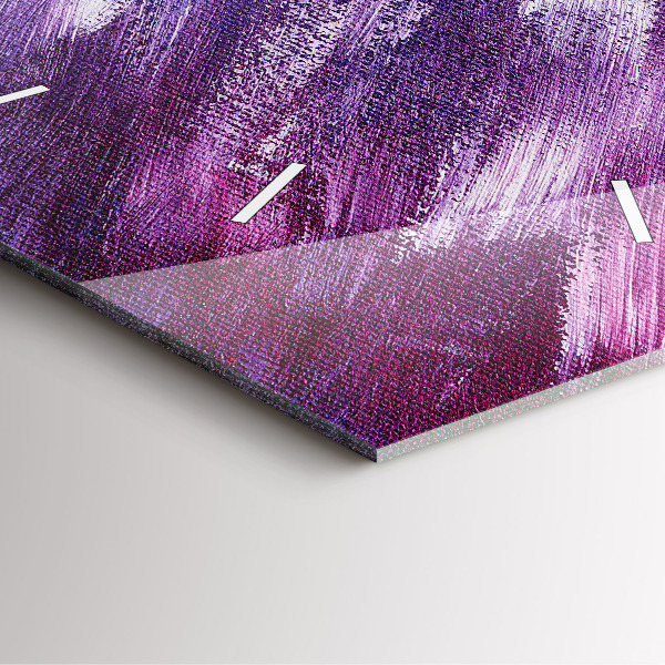 Reloj de pared cuadrado Textura de pintura acrílica