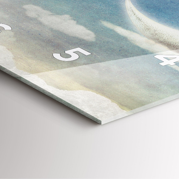 Reloj cuadrado Chica en la luna