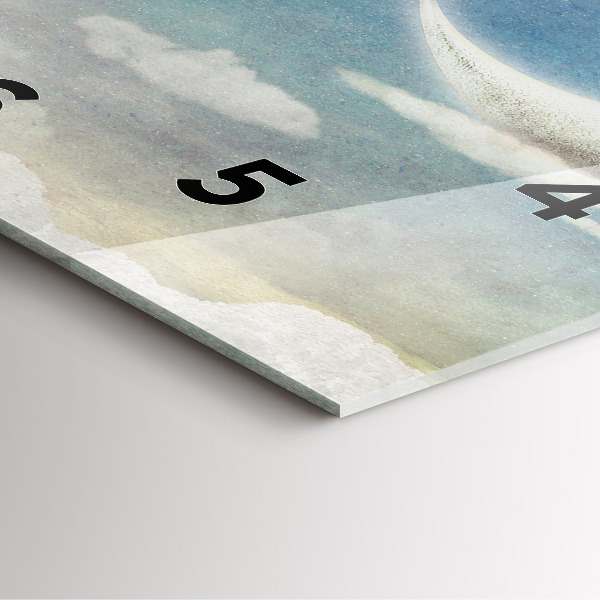 Reloj cuadrado Chica en la luna