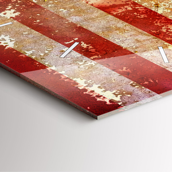 Reloj cuadrado Bandera de EE.UU. en estilo vintage