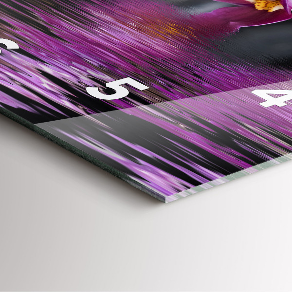 Reloj cuadrado Flor de orquídea sobre el agua