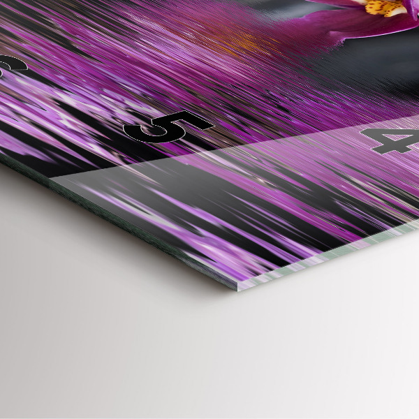 Reloj cuadrado Flor de orquídea sobre el agua